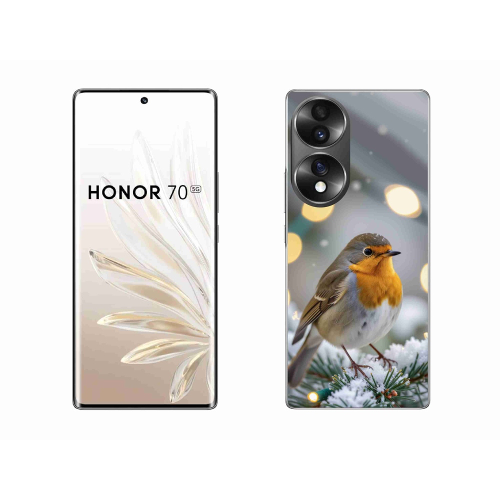 Gélburkolat mmCase a Honor 70 számára - télen a pirosítás