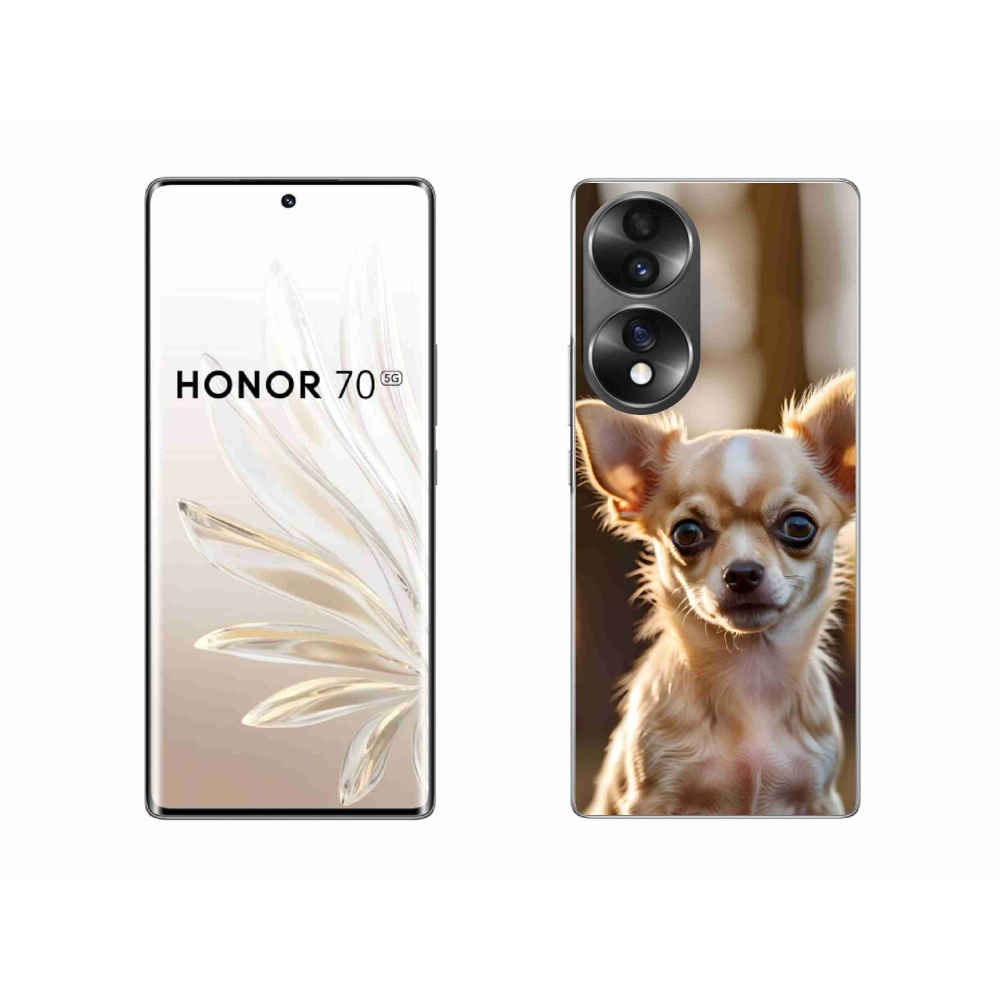 Zselés borítás mmCase a Honor 70 - chihuahua 6 számára