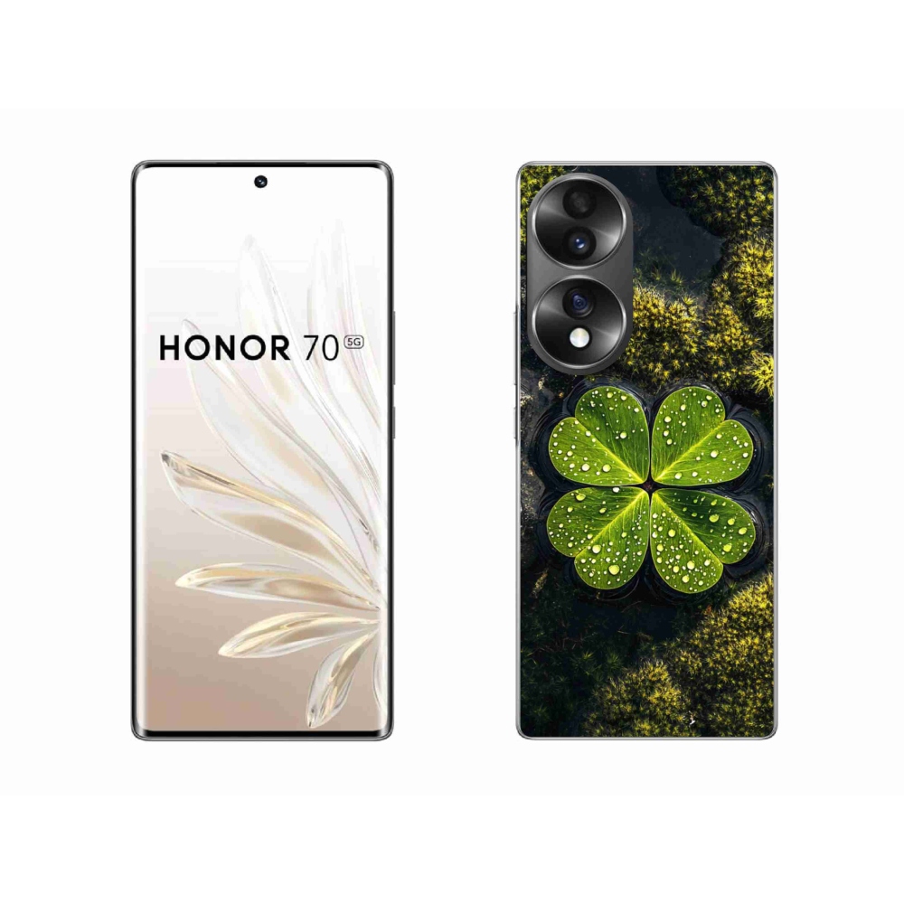 Zselés borító mmCase a Honor 70-hez - négylevelű lóhere