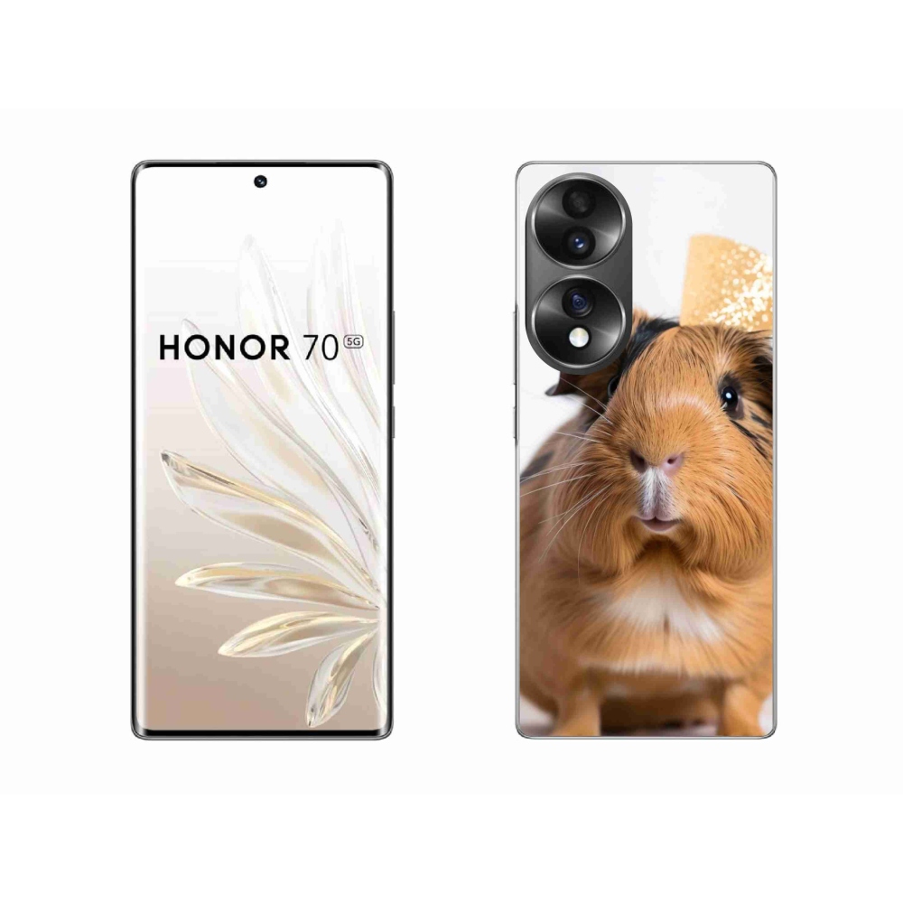 Gélfedő mmCase a Honor 70 - barna tengerimalachoz