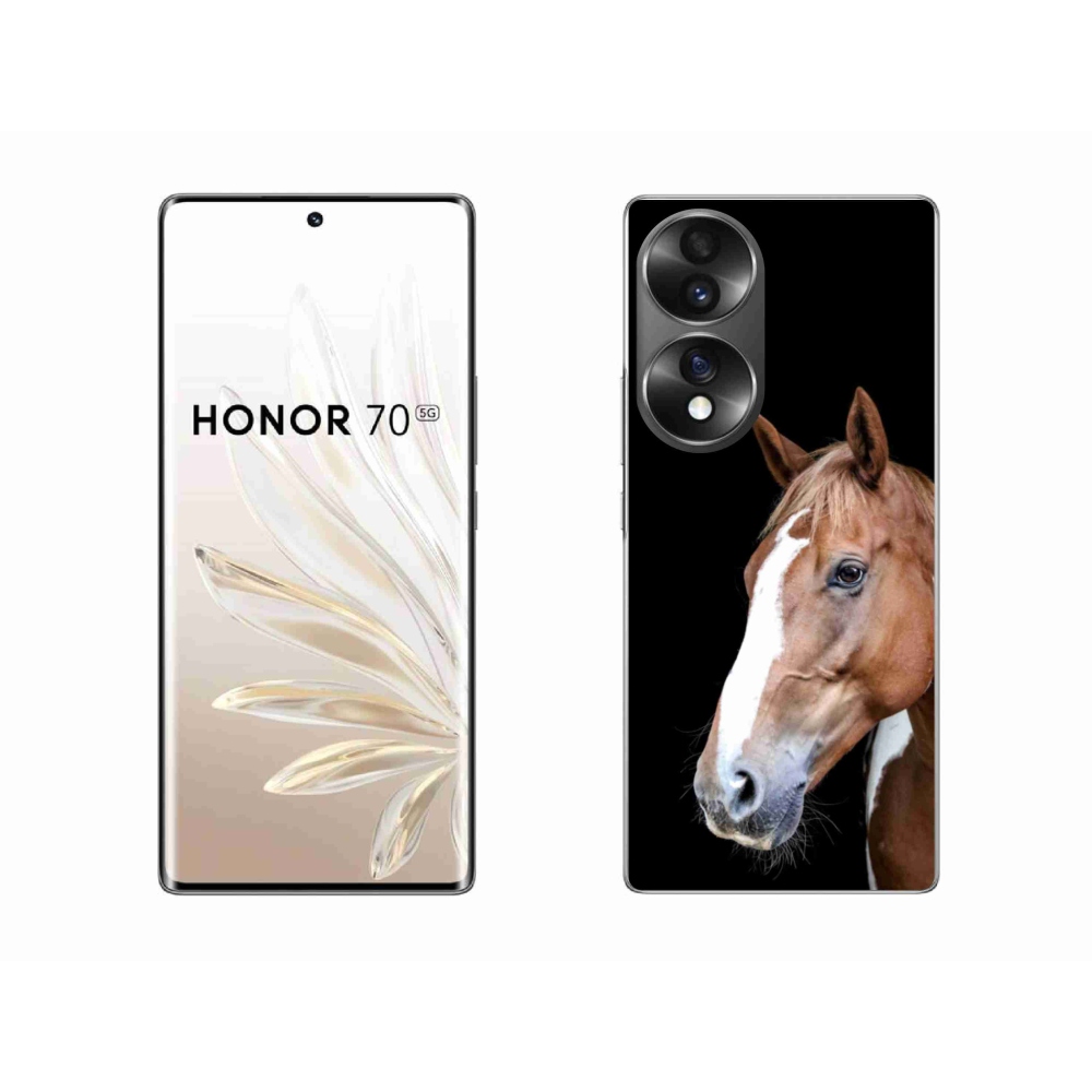 Zselés borítás mmCase a Honor 70-hez - barna ló 3
