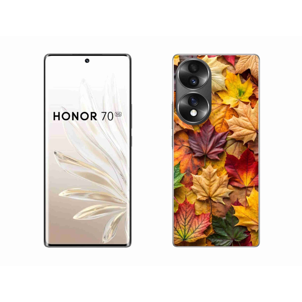 Zselés borítás mmCase a Honor 70-hez - juharlevelek 2