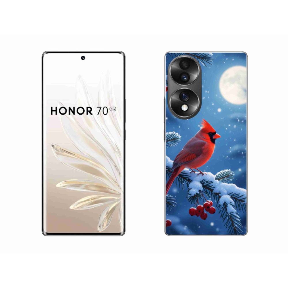Zselés tok mmCase a Honor 70 készülékhez - kardinálpiros színű