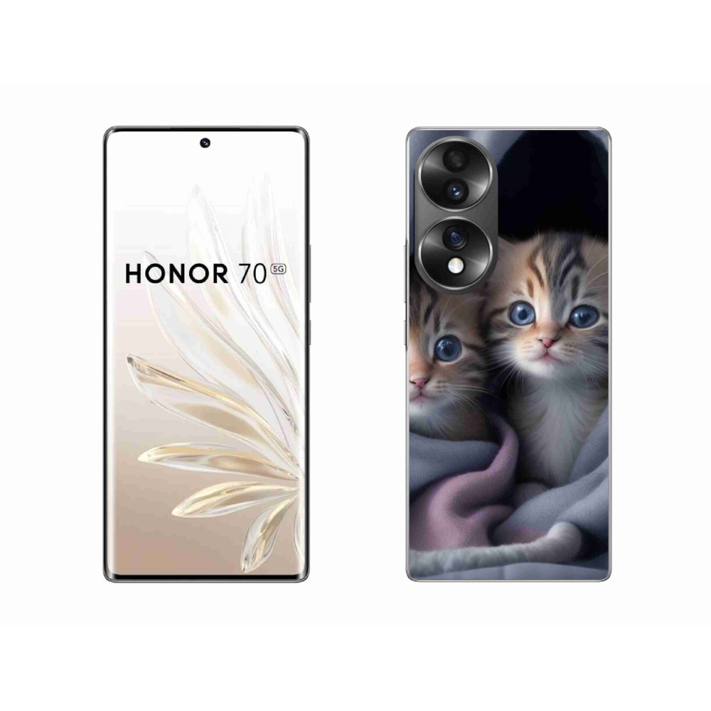 Zselés borítás mmCase a Honor 70 - cat duo 2 számára