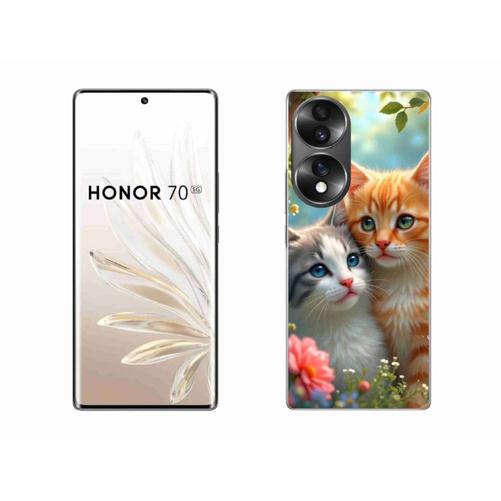 Zselés borítás mmCase a Honor 70-hez - cat love 2