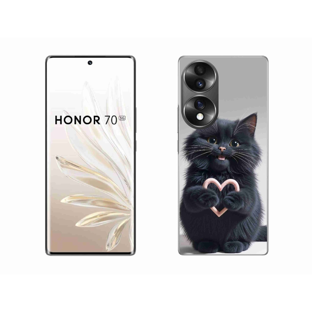 Zselés borítás mmCase a Honor 70-hez - cat love 3