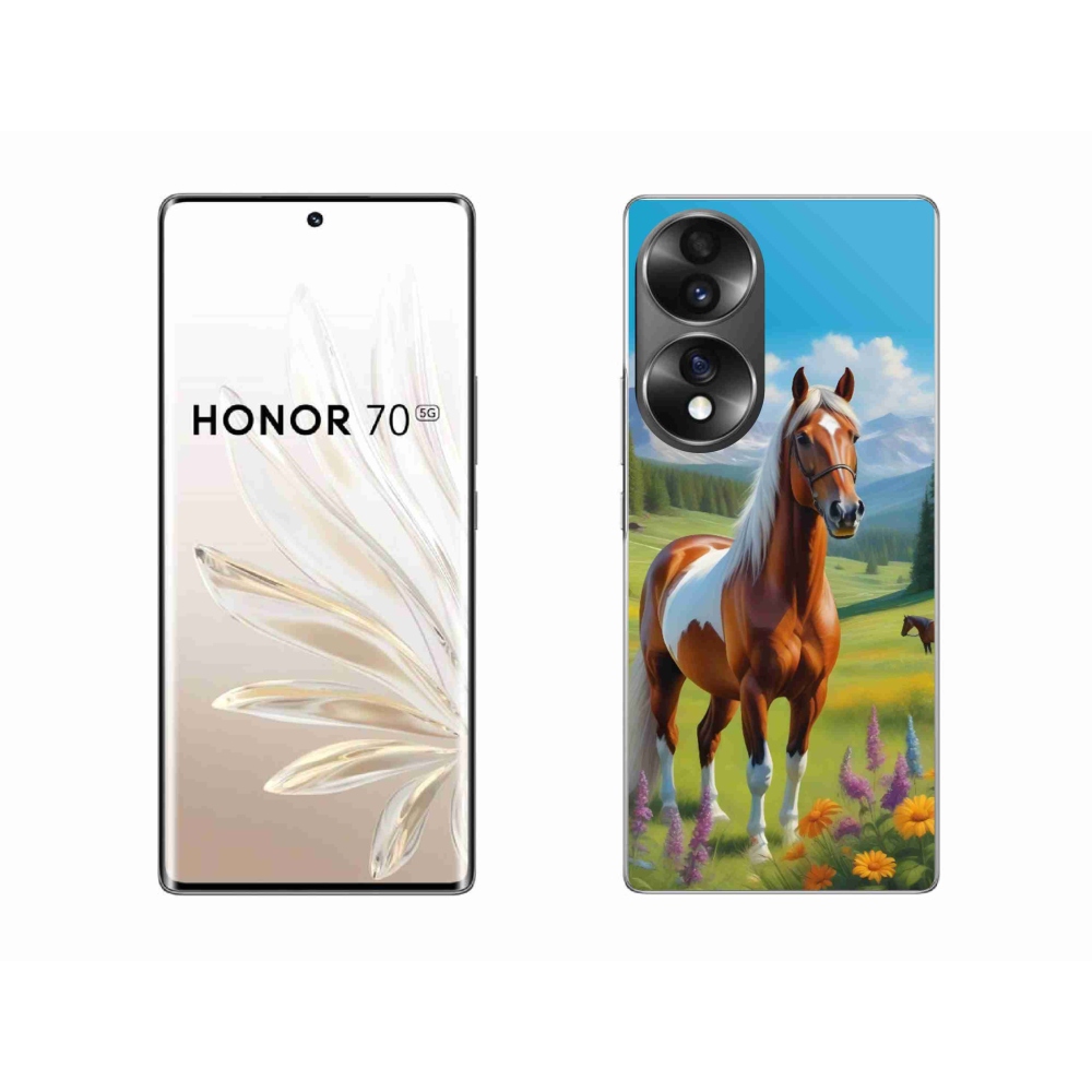 Zselés borító mmCase a Honor 70-hez - ló a réten