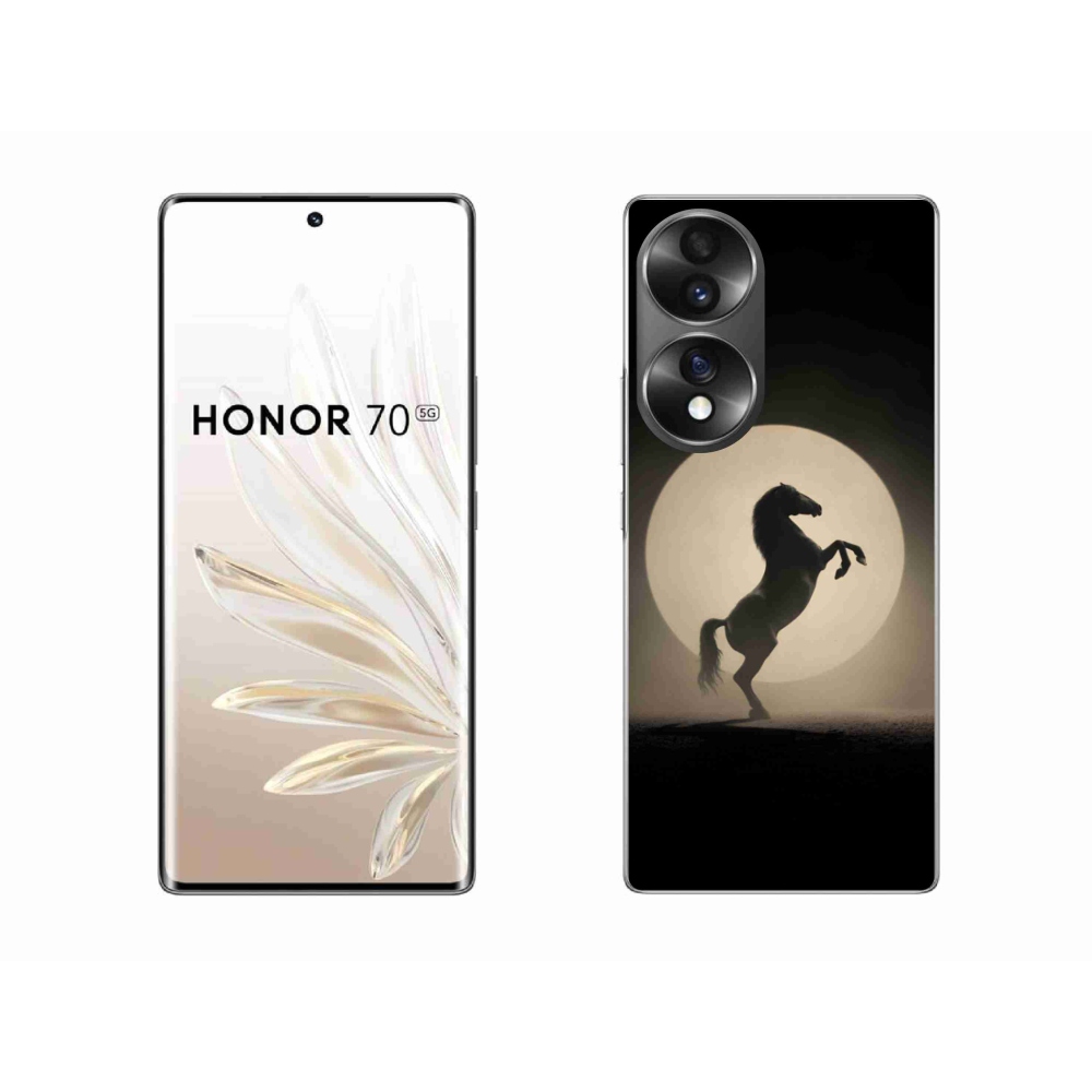 Zselés borítás mmCase a Honor 70-hez - ló sziluettben
