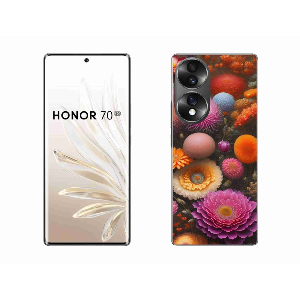 Gél borító mmCase a Honor 70-hez - virágos kompozíció