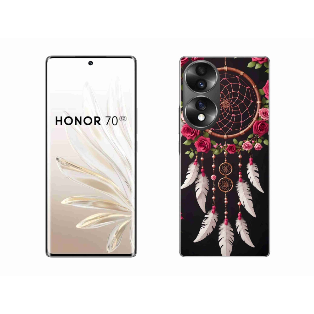 Gél borító mmCase a Honor 70-hez - álomfogó rózsákkal