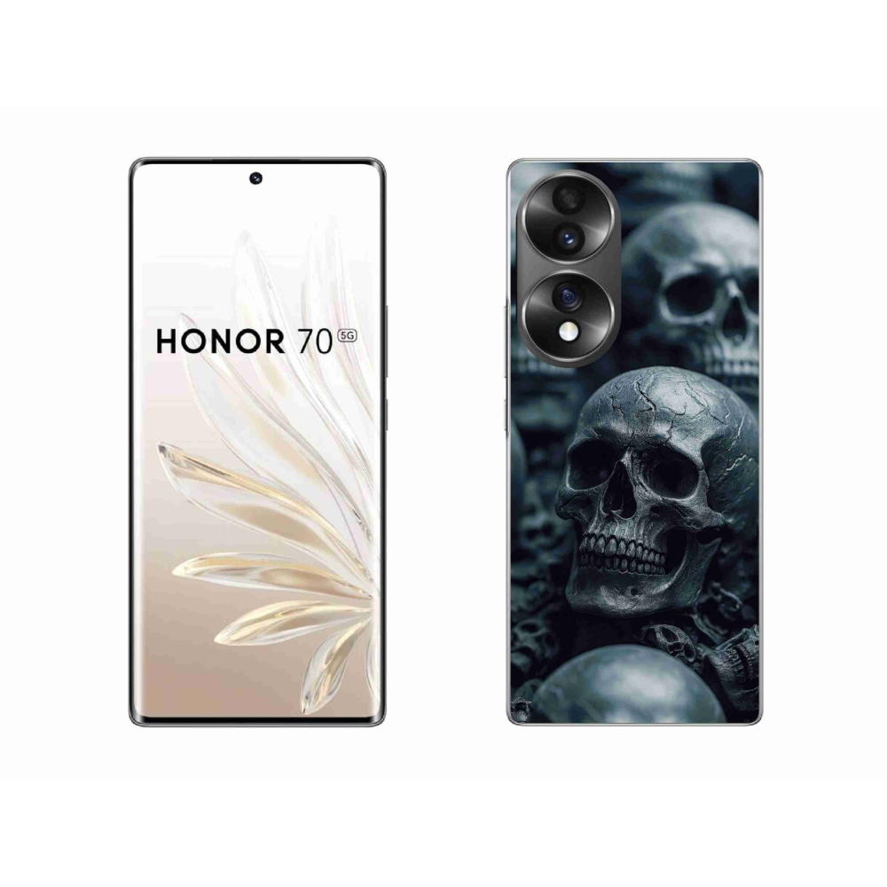 Zselés borítás mmCase a Honor 70-hez - koponya 2