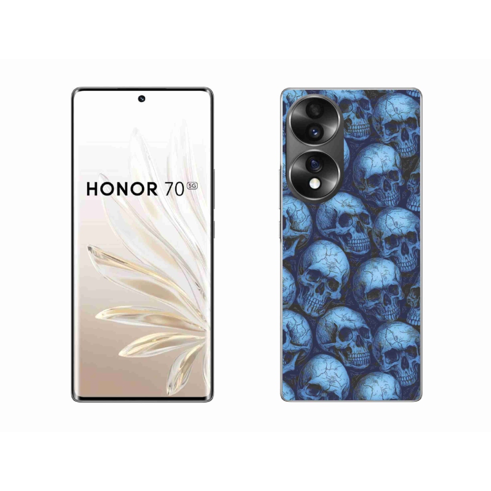 Zselés borítás mmCase a Honor 70-hez - koponyák