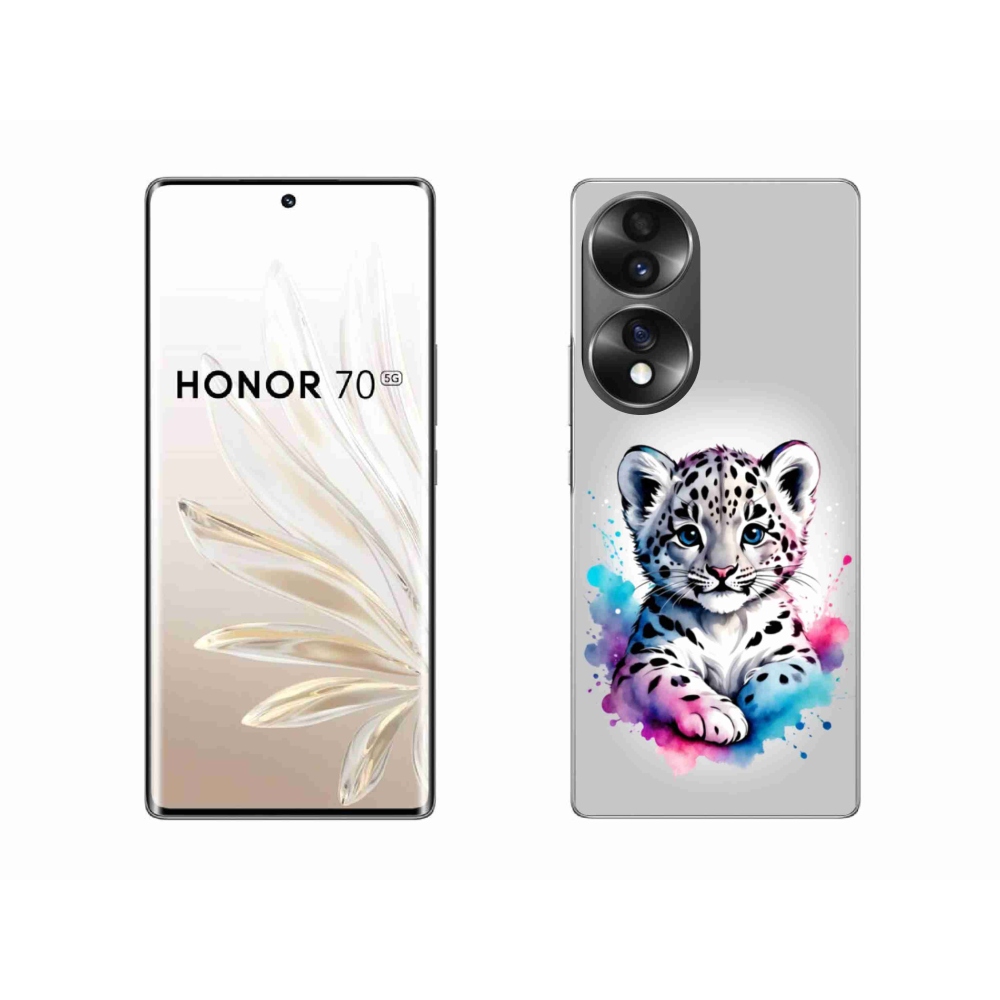 Zselés borítás mmCase a Honor 70-hez - leopárd kölyök