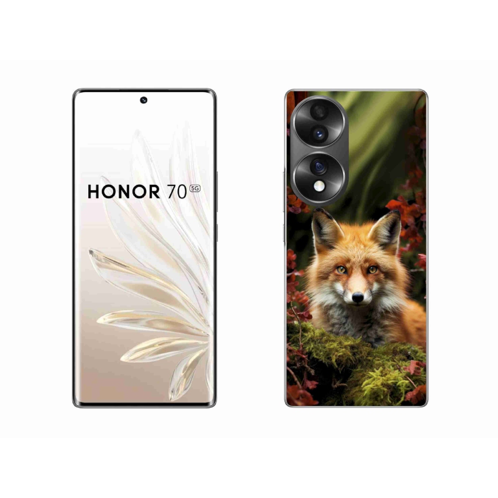 Zselés borítás mmCase a Honor 70-hez - róka az erdőben