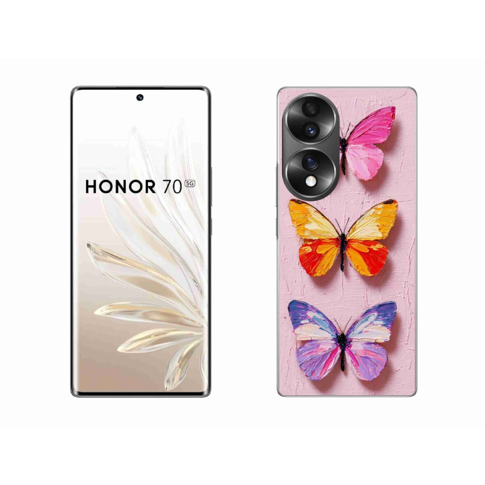 Zselés borítás mmCase a Honor 70-hez - pillangó szentháromság