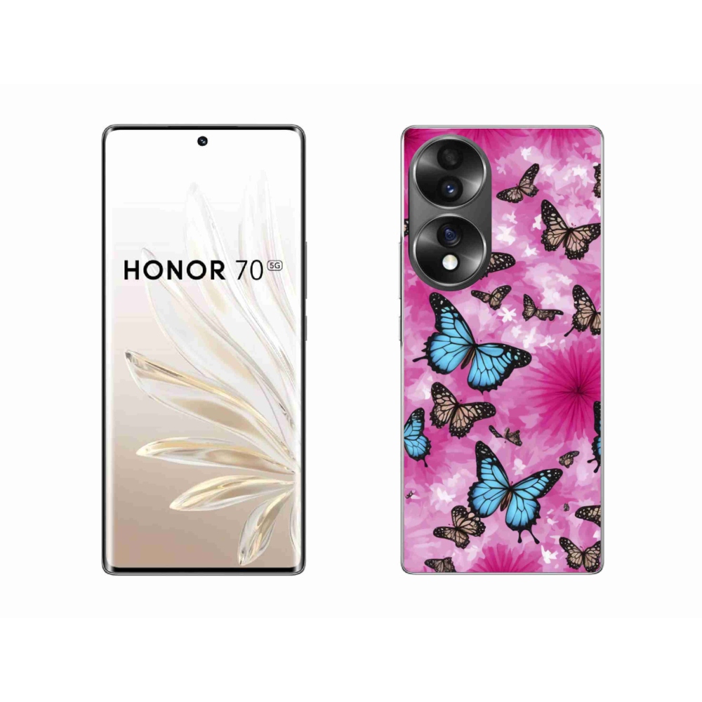 Zselés borítás mmCase a Honor 70-hez - pillangókert