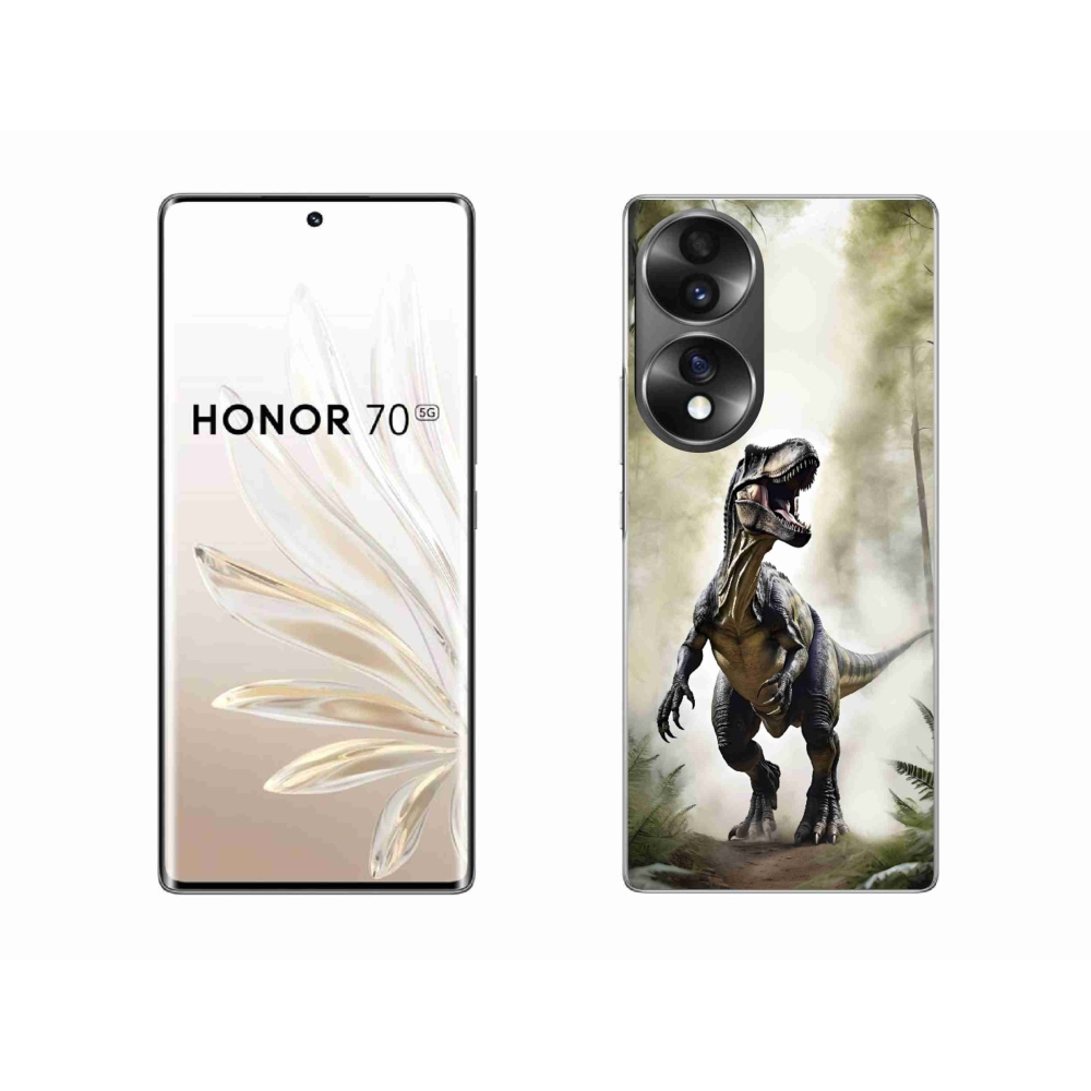 Zselés borítás mmCase a Honor 70-hez - dühös T-Rex