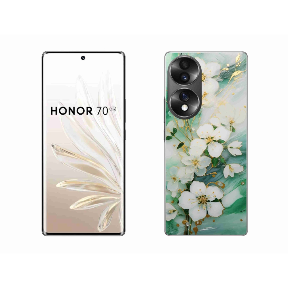 Zselés borító mmCase a Honor 70-hez - finom virágok