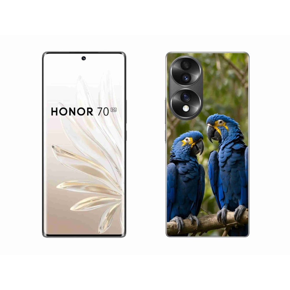 Zselés borítás mmCase a Honor 70-hez - papagáj duóhoz
