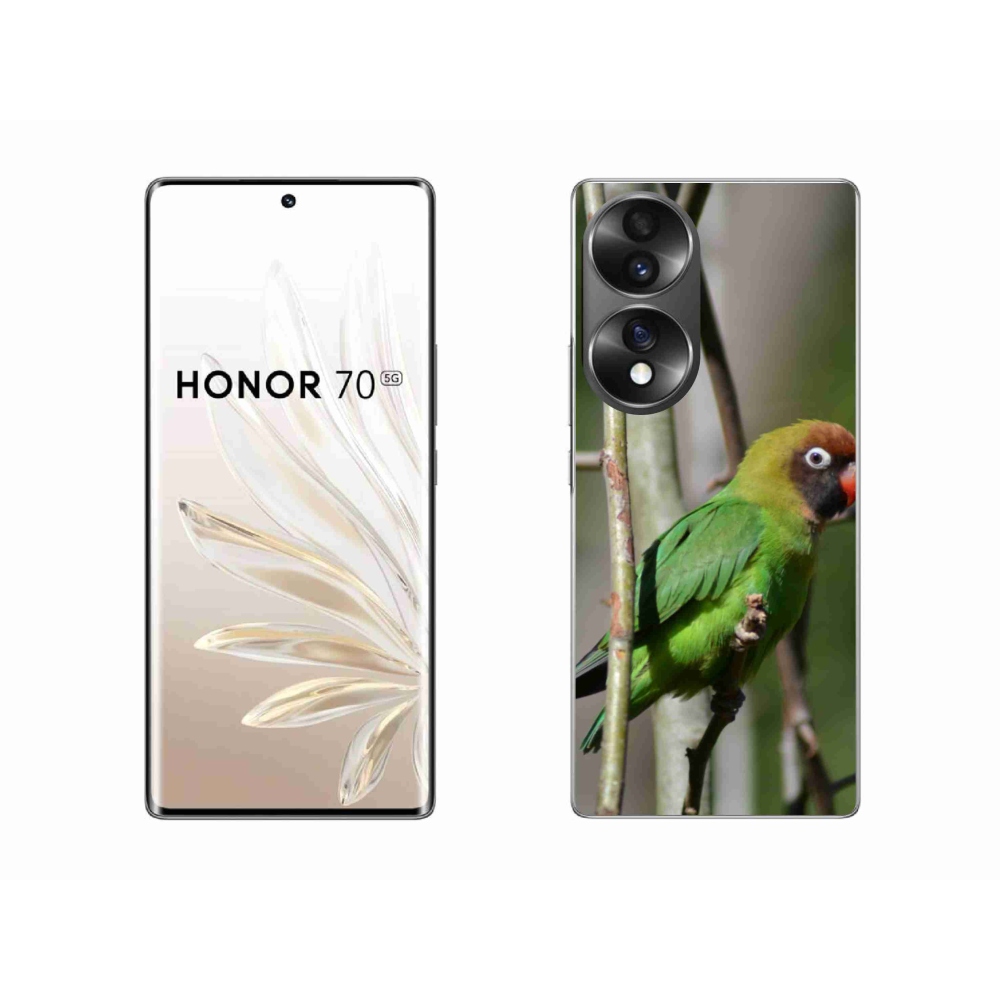 Zselés borítás mmCase a Honor 70-hez - papagáj agapornis