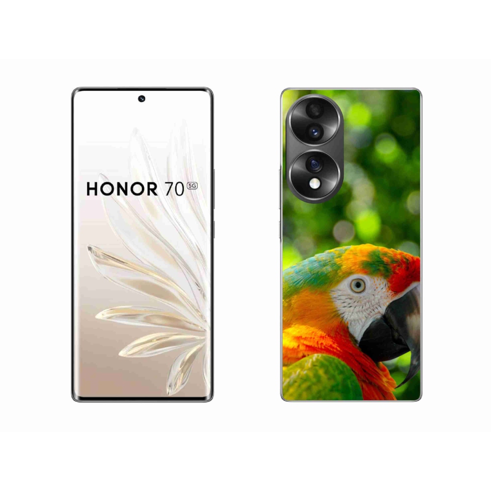 Zselés borítás mmCase a Honor 70 - papagáj ara 3 készülékhez