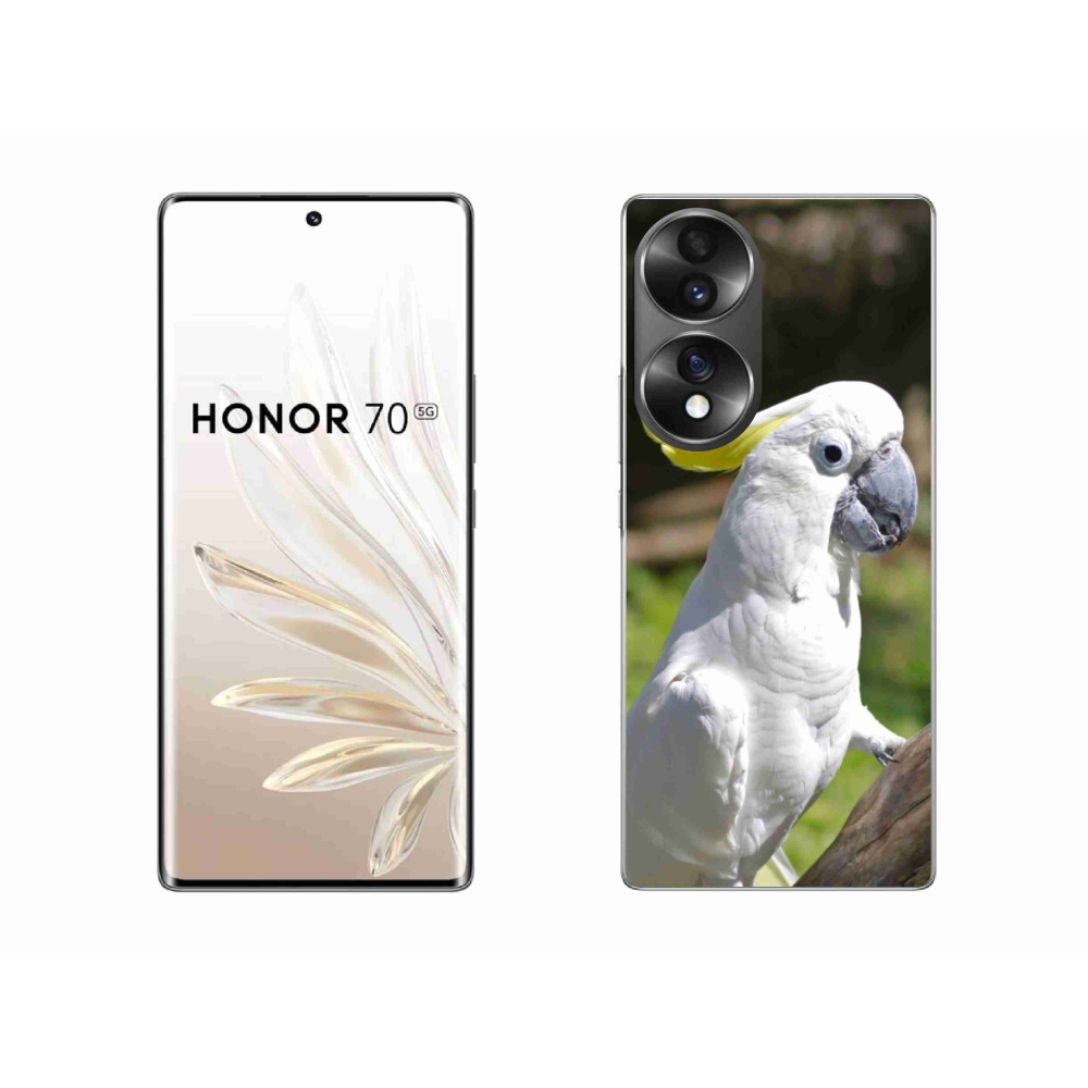 Zselés borítás mmCase a Honor 70 készülékhez - papagáj kakadu 2