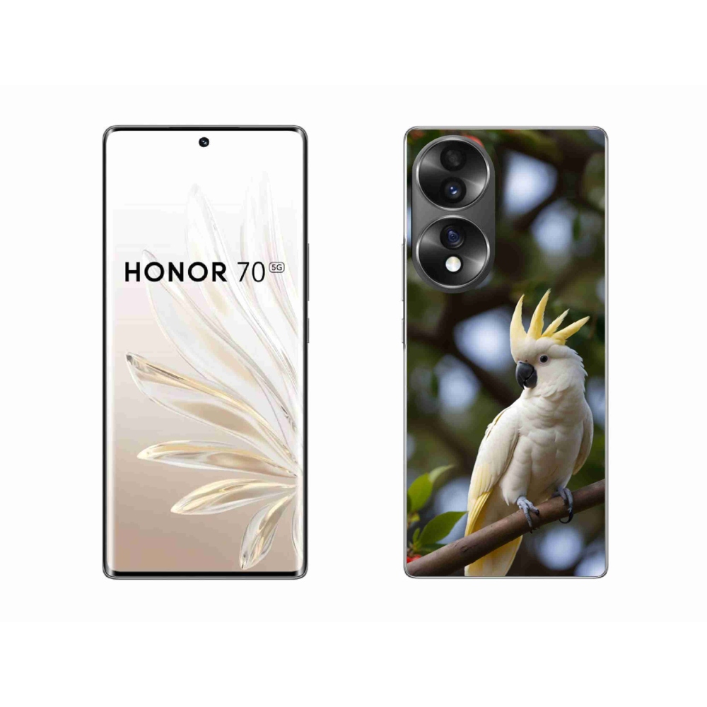 Zselés borítás mmCase a Honor 70 készülékhez - papagáj kakadu 3