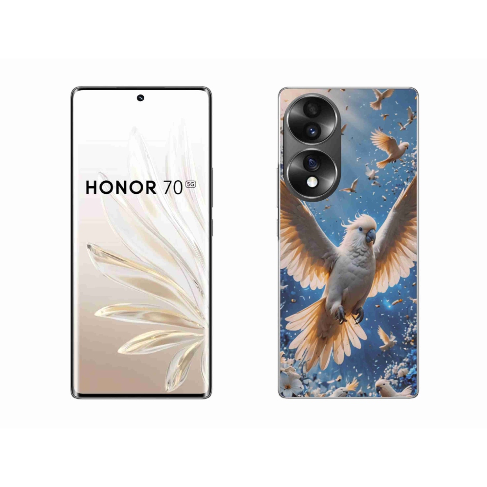 Zselés borítás mmCase a Honor 70 készülékhez - papagáj kakadu