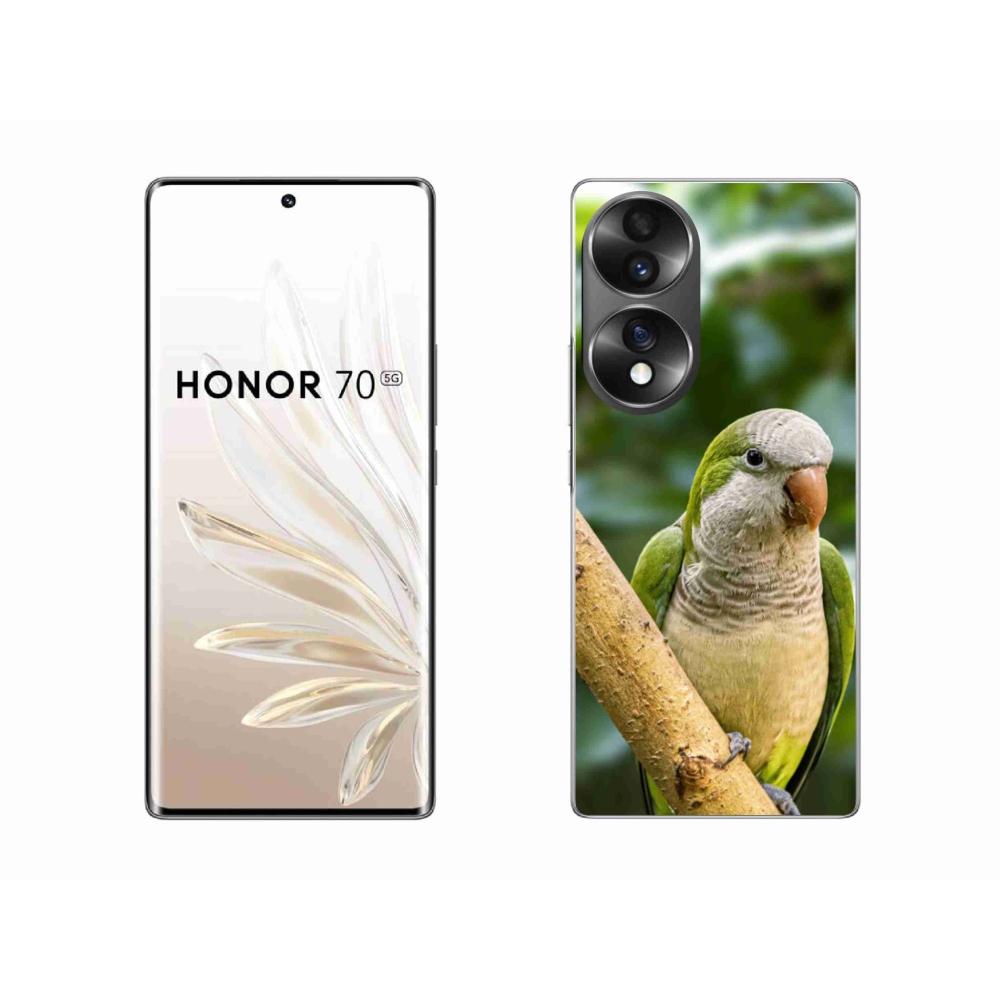 Zselés borítás mmCase Honor 70 - papagájhoz