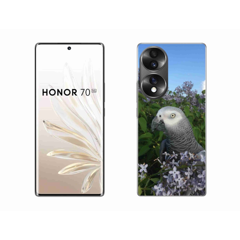 Zselés borítás mmCase Honor 70 - papagájhoz