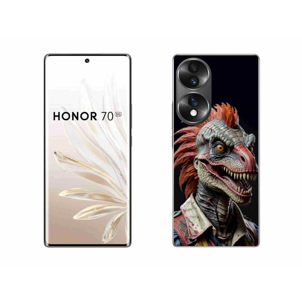 Zselés borítás mmCase a Honor 70-hez - punk dinoszaurusz