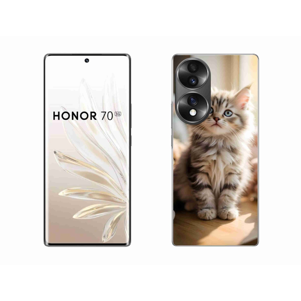 Zselés borítás mmCase a Honor 70-hez - aranyos cica 10
