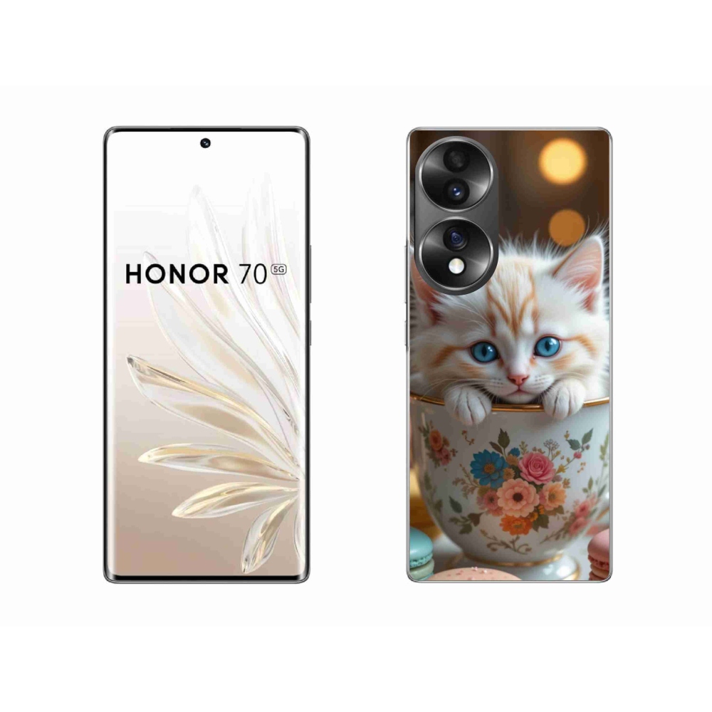 Gél borító mmCase a Honor 70-hez - aranyos cica 6