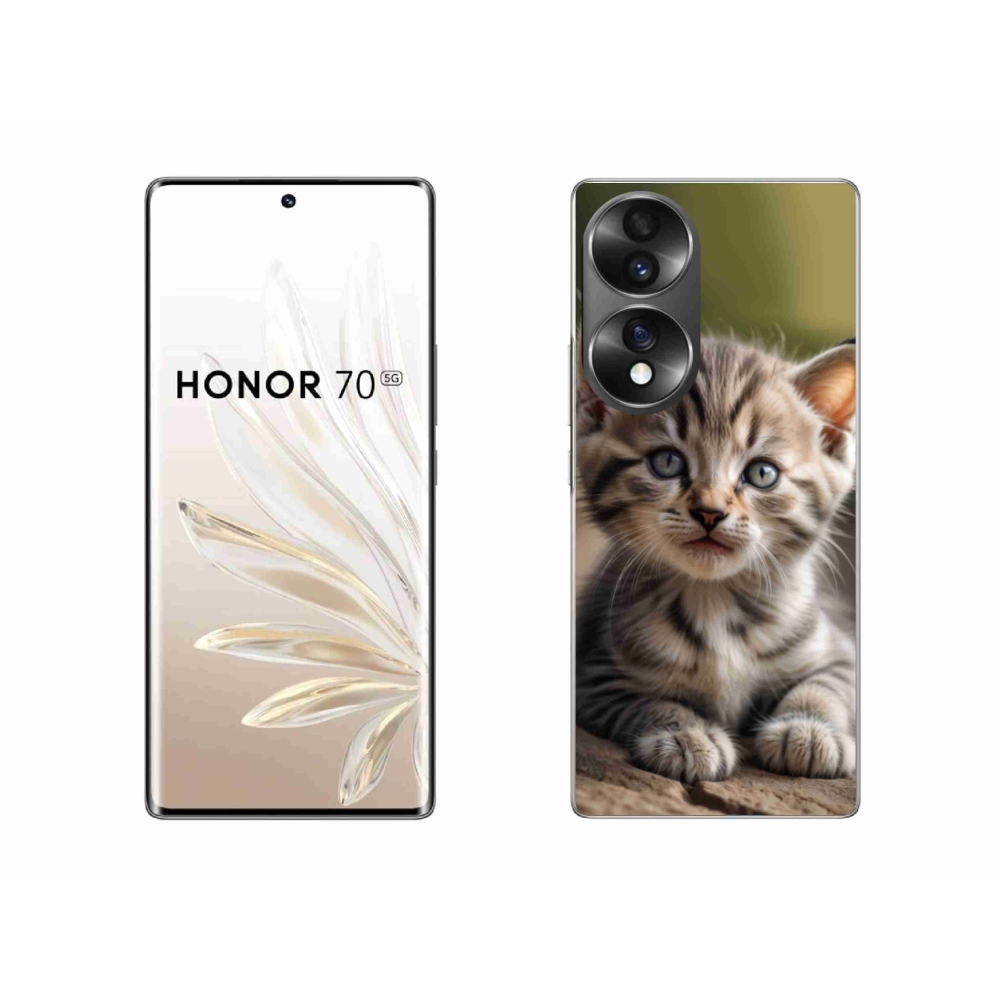 Gél borító mmCase a Honor 70-hez - aranyos cica 9