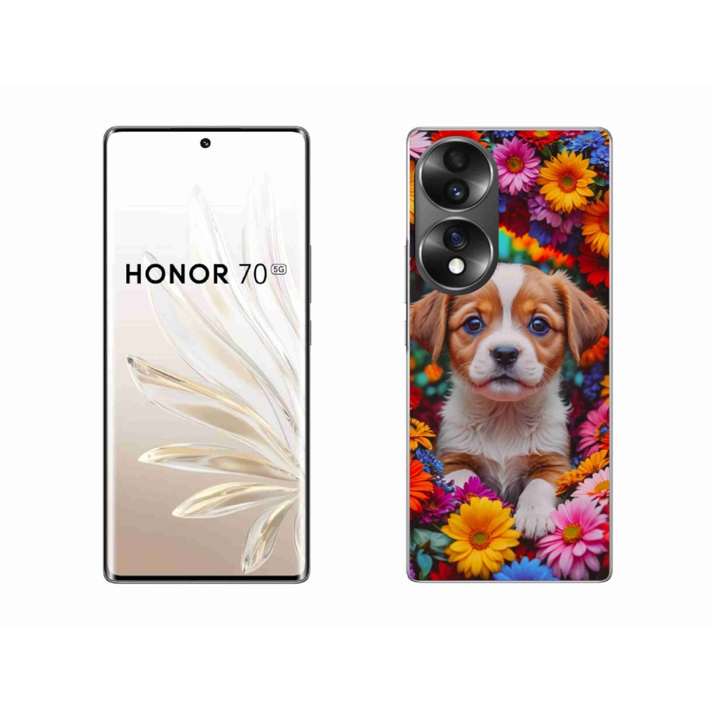 Zselés borítás mmCase a Honor 70-hez - aranyos kiskutya