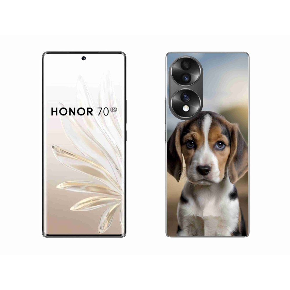 Gél borító mmCase a Honor 70-hez - aranyos beagle