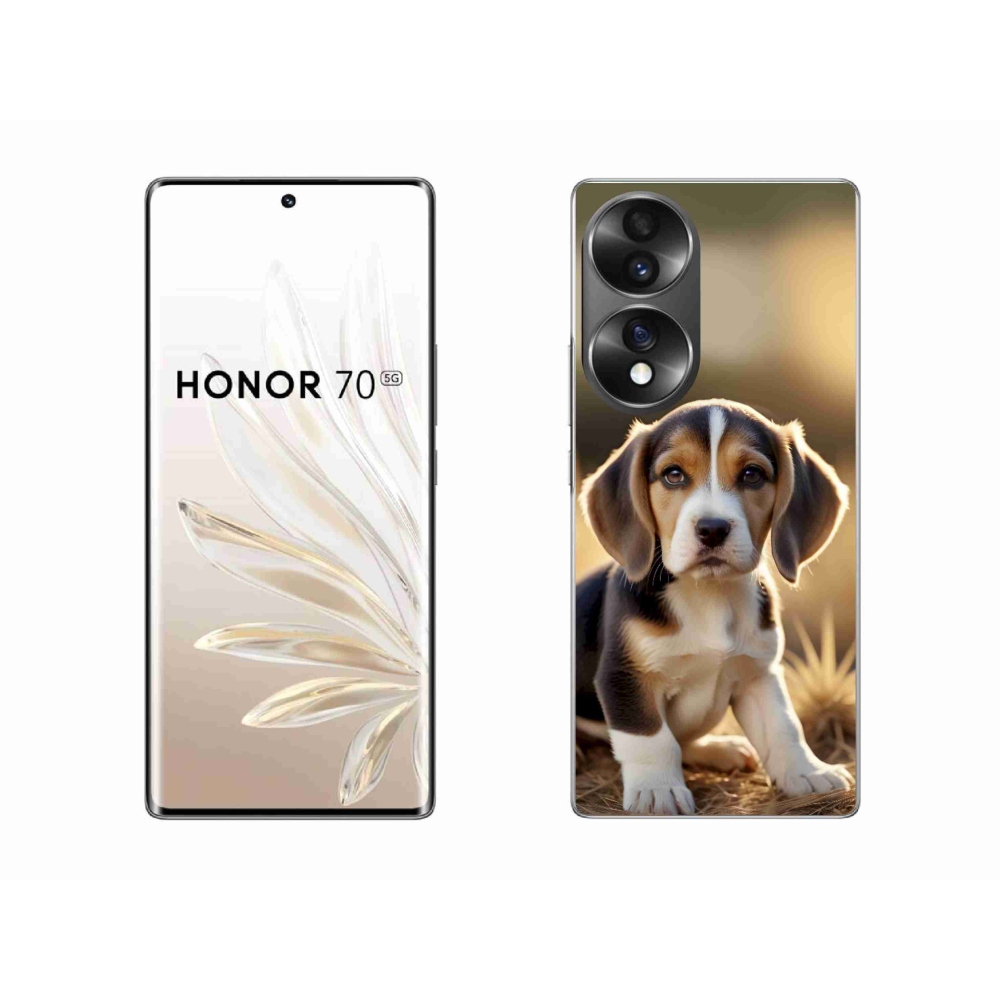 Gél borító mmCase a Honor 70-hez - aranyos beagle