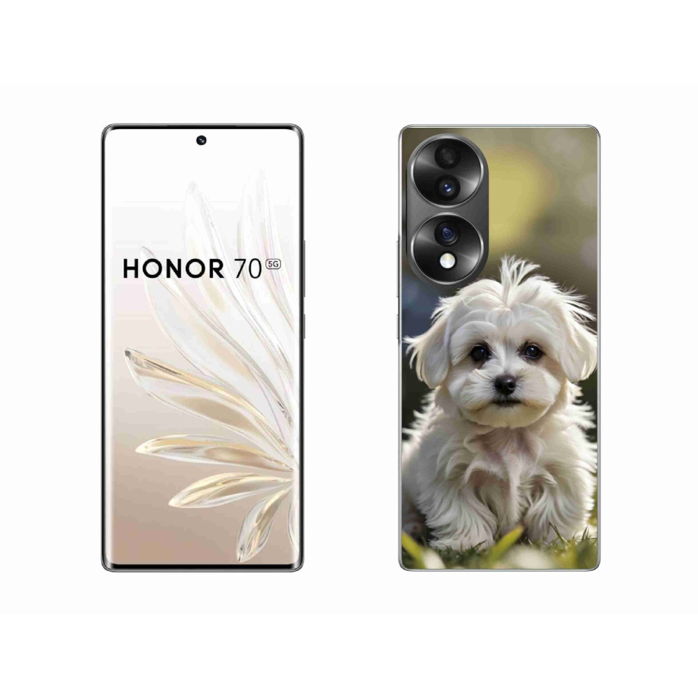 Zselés borítás mmCase a Honor 70-hez - aranyos máltai kutya