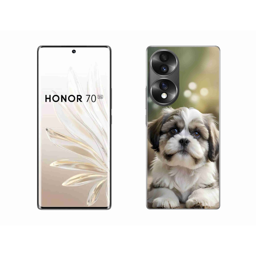 Zselés borítás mmCase a Honor 70-hez - aranyos shih-tzu