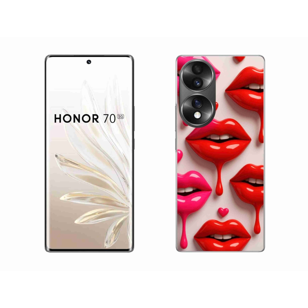 Zselés borítás mmCase a Honor 70-hez - ajkak 2