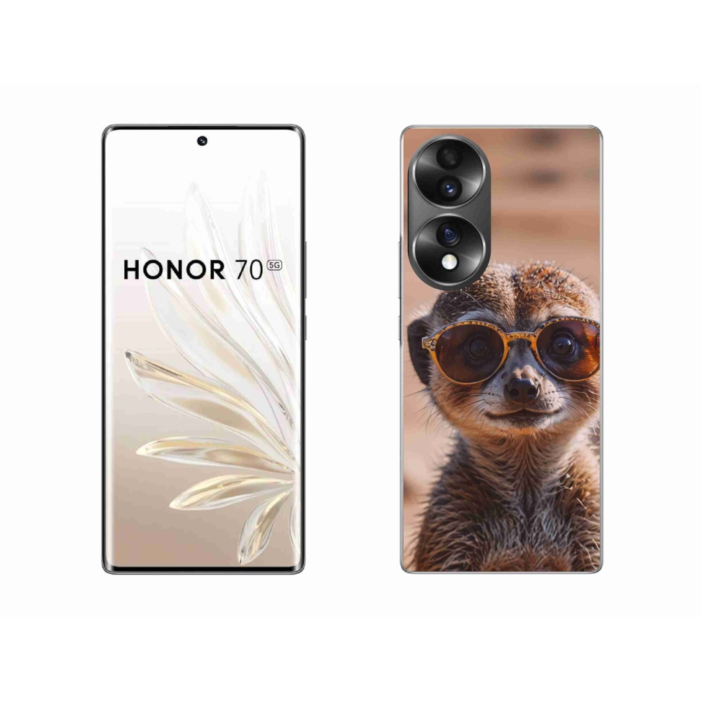 Zselés borítás mmCase a Honor 70-hez - stílusos surikata