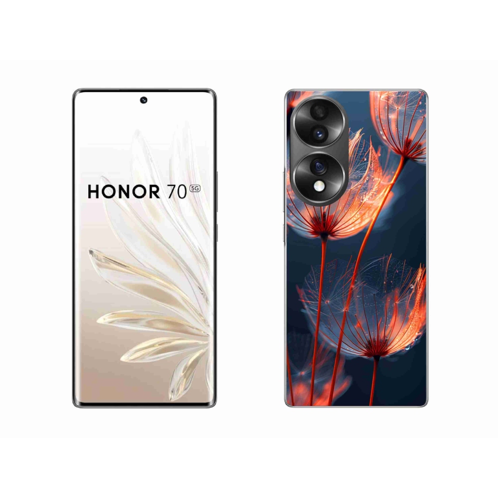 Zselés borító mmCase a Honor 70-hez - világító pehely