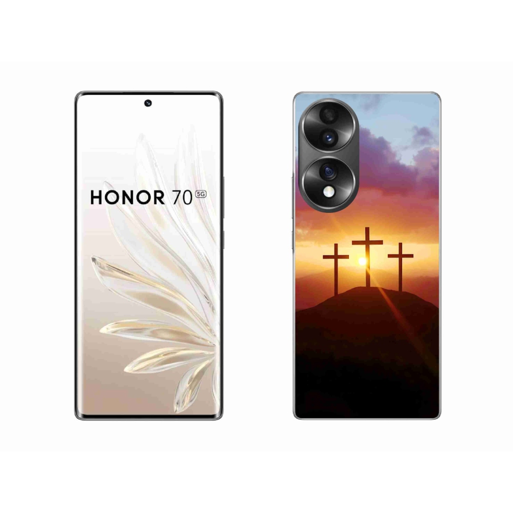 Zselés borítás mmCase a Honor 70-hez - három kereszt