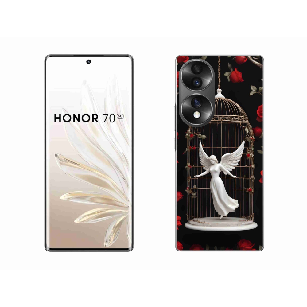 Zselés borítás mmCase a Honor 70 számára - csapdába esett angyal