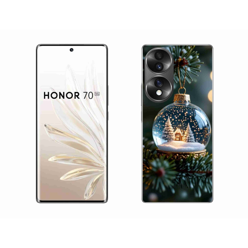 Zselés borítás mmCase a Honor 70-hez - Karácsonyi gömbök 2