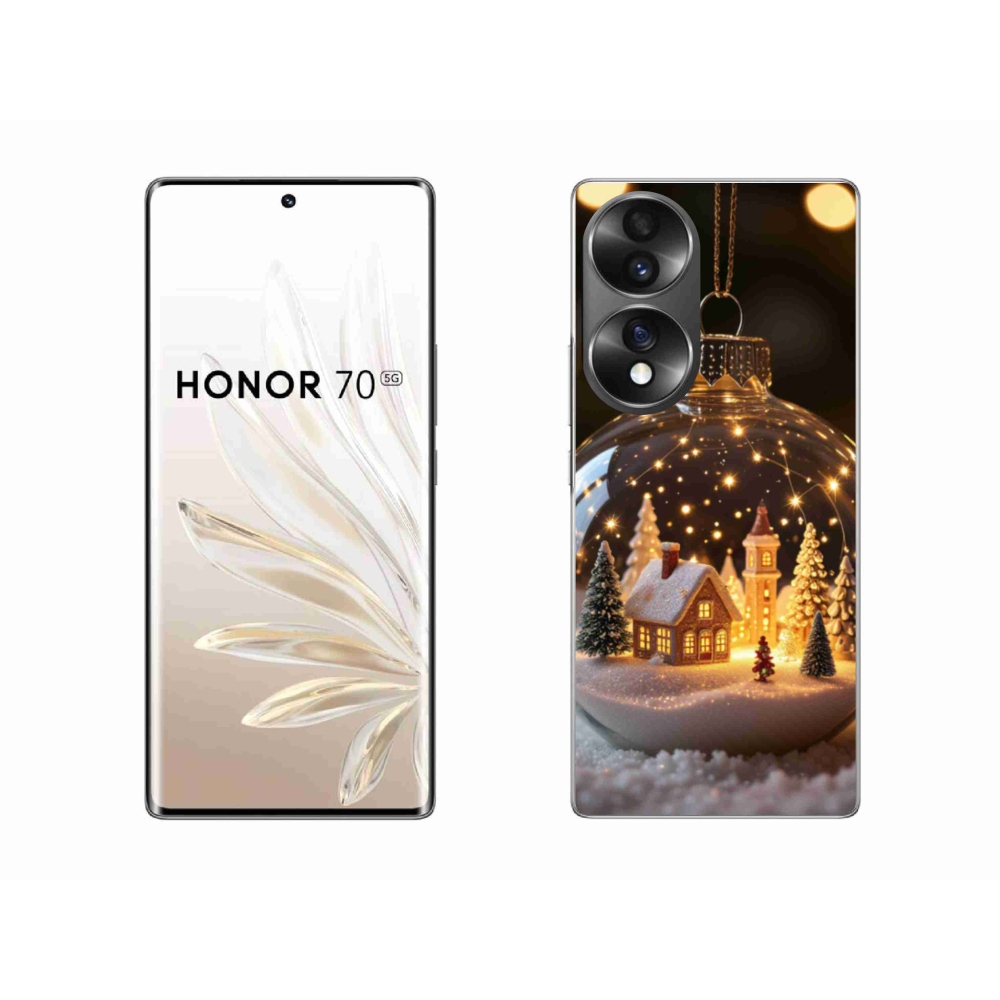 Zselés borítás mmCase a Honor 70-hez - Karácsonyi gömbök 3