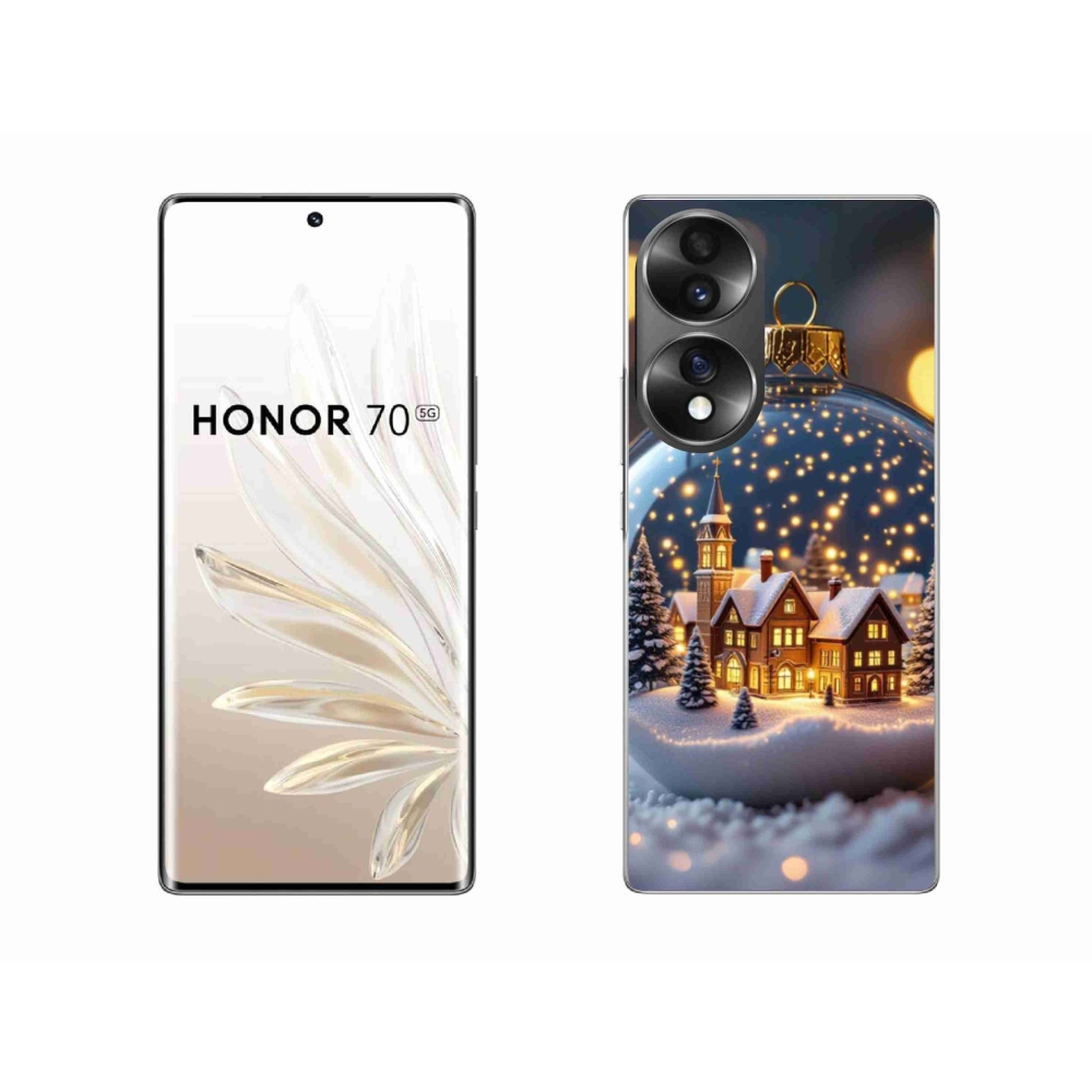 Zselés borítás mmCase a Honor 70-hez - Karácsonyi gömbök 4