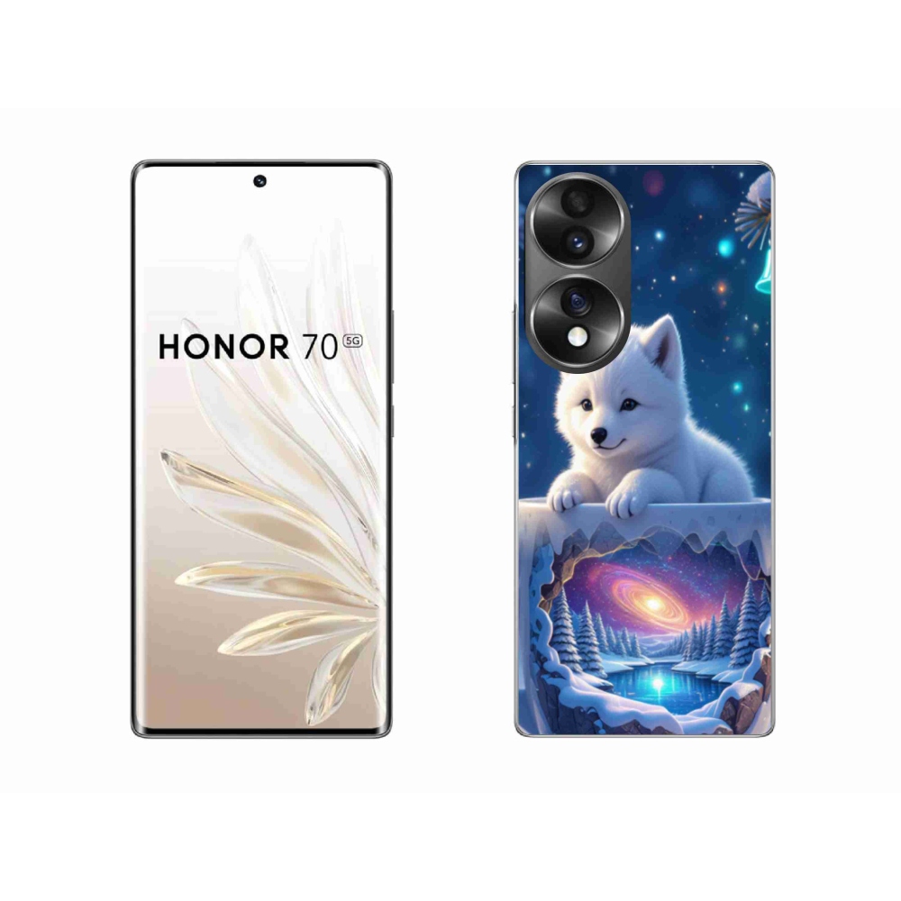 Zselés borítás mmCase a Honor 70-hez - Karácsonyi kiskutya