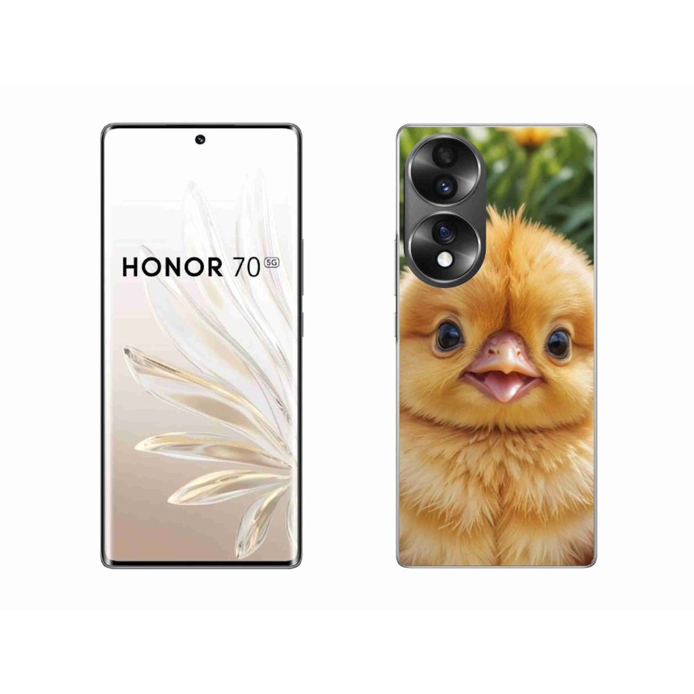 Zselés borítás mmCase a Honor 70-hez - boldog csaj