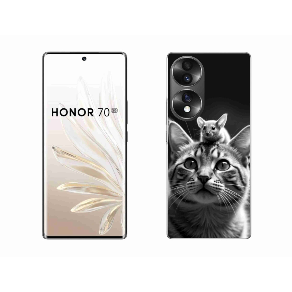 Zselés borítás mmCase a Honor 70-hez - állati barátság 2